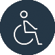 Icona a link a pagina Passeggeri con disabilità